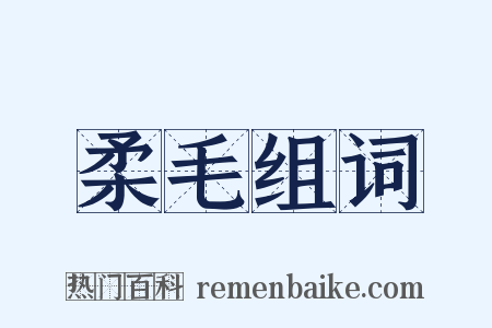 柔毛组词是什么意思的图片